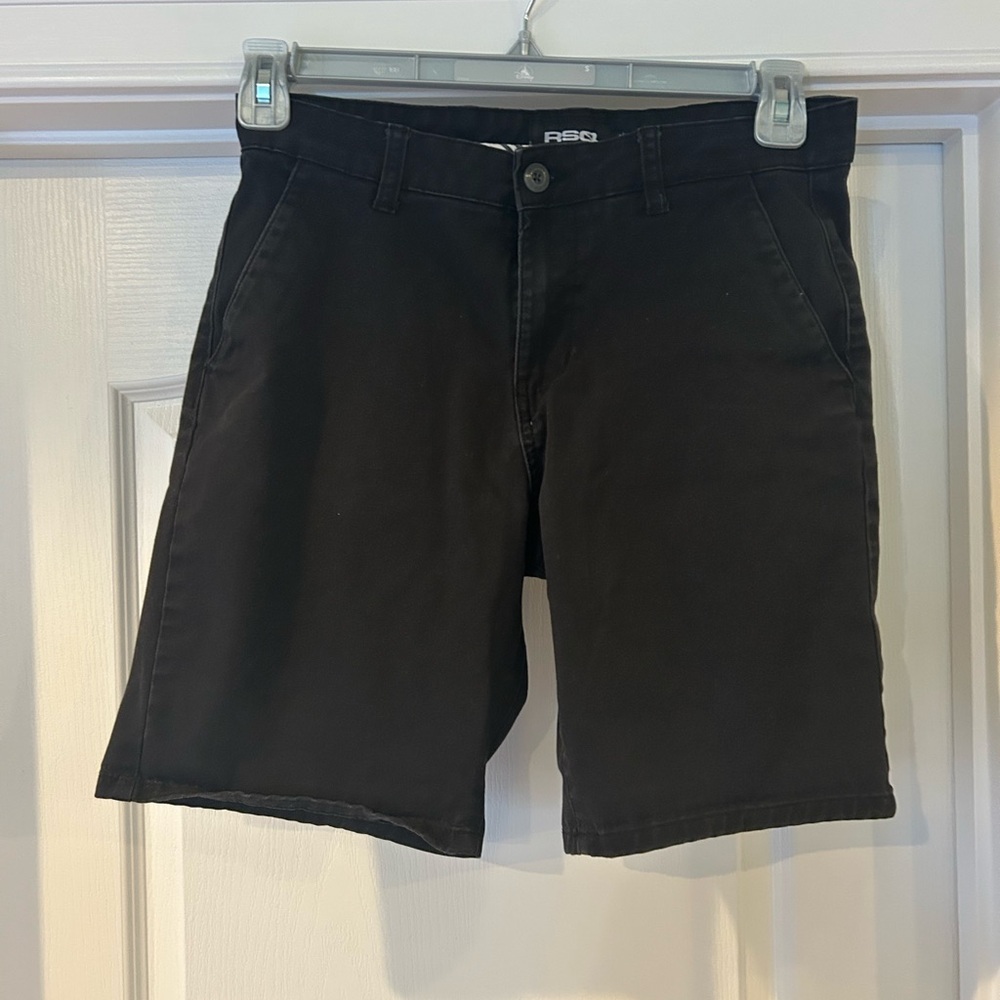 RSQ Boy’s Classic Black Flat Front Shorts